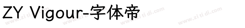 ZY Vigour字体转换